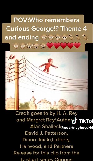 Who remembers Curious George!? Theme 4 and ending 🙊🙊🙊🐵🐒🐒🐒🙊🙊🙉🙈🙈♥️♥️♥️♥️♥️#Themesong #CuriousGeorge #Monkey #Sing-along #Music #Eighties #ShortCartoon#Memories #Disney’sLunchbox #LittleMonkey #Curiosity #WhoRemembers #introduction#EndingTheme#MonkeyPaintingAPicture#POV