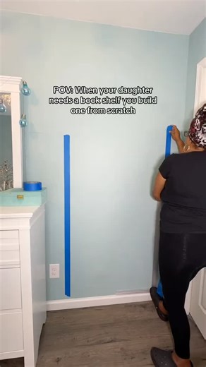 Natural Elements on Instagram: "✨DIY Wall Bookshelf Reveal!✨ I turned a plain wall into something magical for my daughter — added a custom DIY bookshelf and painted it in the dreamiest shade of blue 💙 Now her room feels like a cozy reading nook + art gallery in one! 📚🎨 Would you try something like this in your kid’s room?👇 #DIYWallBookshelf #KidsRoomDecor #BlueWallInspo #GirlRoomIdeas #MomLifeCreative #CozyCorner"