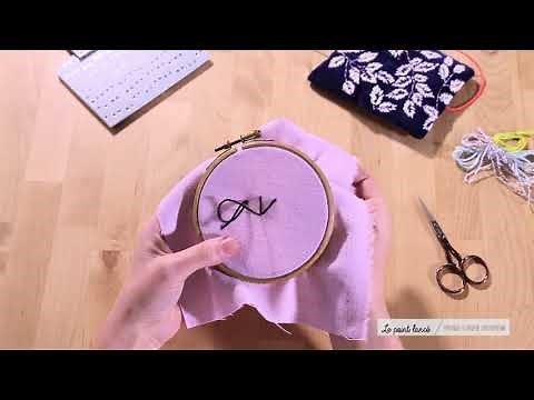 Le point lancé - Broderie contemporaine