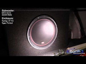 MTX Audio 12" Subwoofer Demo | 5512