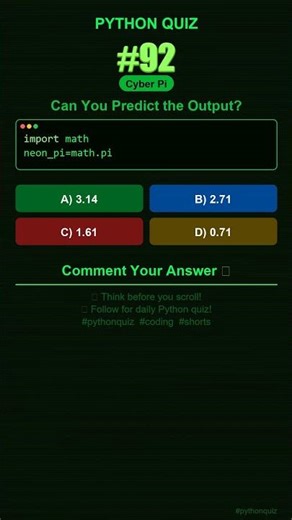 Python Quiz #92 — Can You Predict the Output? #shorts #python