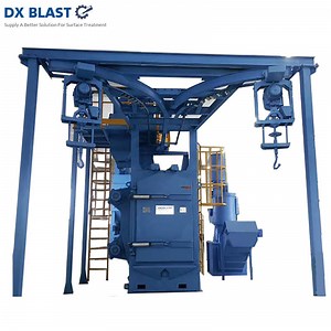 [Hot Item] Hook Shot Blasting Machine Curved Blasting Wheels Abrator Clemco Shot Blasting Cabinet Machine Steel Sand