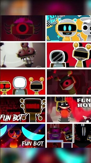 All Sprunki Phase Fun bot Remastered Compilation #sprunki #animation #shorts