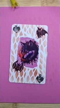 DIY Wolf Aesthetic Card Tutorial 🌙✨#asmr#diy#satisfying#shorts#scrapbooking#wolf#aestheticjournal