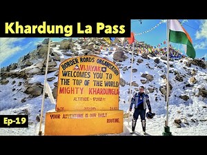 Khardung La Pass | Leh Ladakh [ Solo Ride ] EP-19 #countingMilesToLadakh