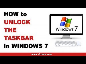 How to Unlock the Taskbar in Windows 7