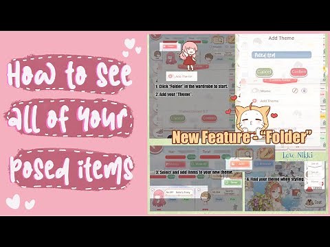 Love Nikki - HOW TO SEE ALL YOUR POSED ITEMS + List posed items!
