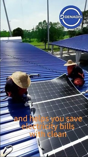 Flexible Solar Panel Installation