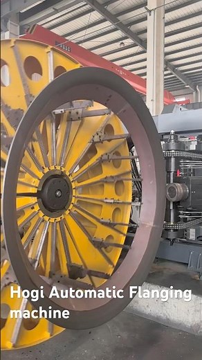 Hogi Automatic Flanging machine for large diameter fan flange forming machine #flangingmachine