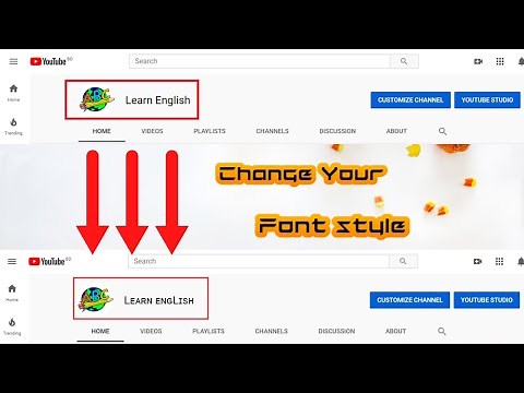 How to change your youtube channel font style || Change name font style || Tech Note