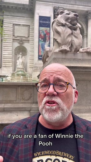 In New York for the rare books! #booktok #nyc #winniethepooh #moonsrarebooks #bookish