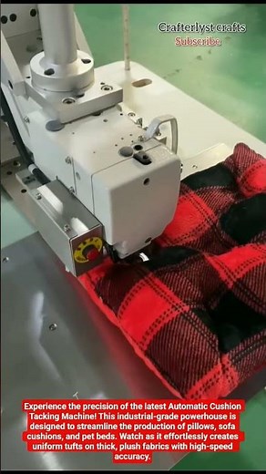 Cushion Tufting&Tacking Machine in action designed for industrial textile manufacturing#Technology
