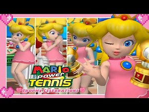 💗 Mario Power Tennis - Princess Peach Trophy Celebrations 💗