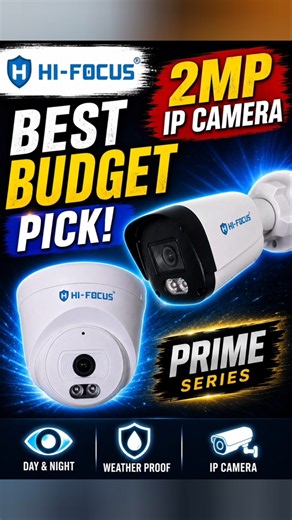 HiFocus 2MP Prime Series 🔥 Bullet and Dome Camera #cctv #shorts #diy #camera #hifocus #trending