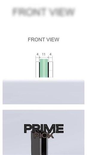 110cm Wall-to-Wall Frameless Shower Screen – Black Wall & Floor U Brackets with SS Hinges & Squar...