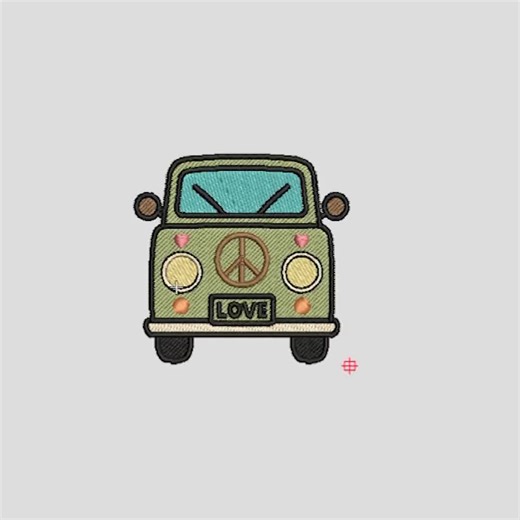 Hippie Rides Embroidery Designs Set, Retro Beetle Bus Truck Car Embroidery Files, Instant Download, EMB Included - Etsy