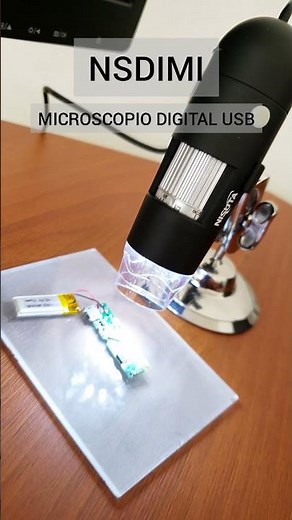 🔸 NSDIMI 🔸 Microscopio digital USB 2 Mpx y zoom 230X con luz