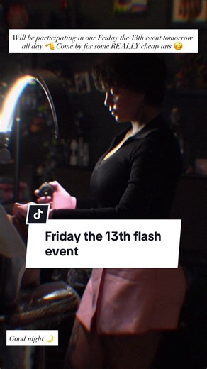 Come by for our friday the 13th flash sale tomorrow :) @Fallen Sparrow Tattoos #fyp