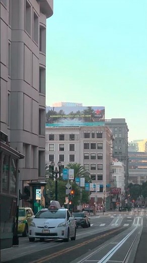 The world's largest manually operated cable car system in San Francisco, California