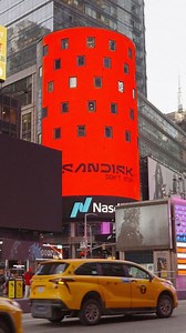 22K views · 73 reactions | This is where it all begins—front and center on the Nasdaq tower. | SanDisk Storage | Facebook