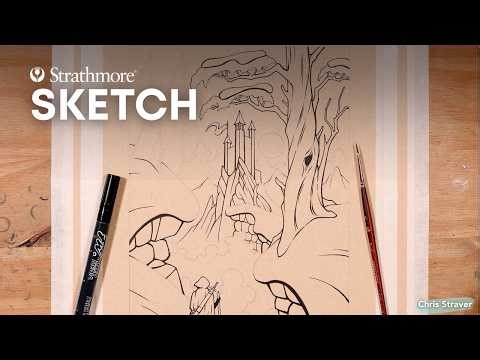 How to Sketch an Ink Illustration: Composition | Artist How-To Series