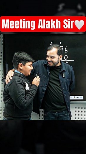 Pure smiles. Pure gratitude. Meeting Alakh Sir 💛 | #alakhsir #curiousjunior #class6science