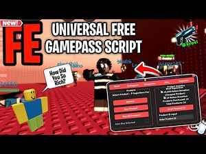 [ FE ] Universal Free Gamepass & Product Script ~ Let You Get Gamepass For Free | Roblox Script