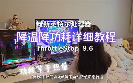 英特尔处理器降温降功耗详细教程，ThrottleStop 9.6，温度显著下降！使用体验提升！