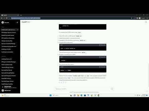 pip install nvidia cuda nvcc