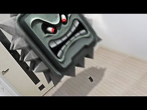 THWOMP Vs Can! Real Life Mario! | RATE