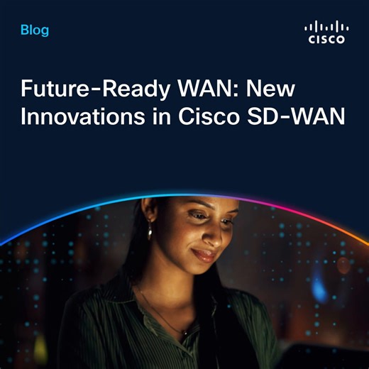 ️ Tired of complex network management? The newest release of Cisco SD-WAN brings intuitive tools, faster setups, and smarter automation. ️Discover what's new: https://cs.co/618171xDt #CiscoNetworking | Cisco Networking | Facebook