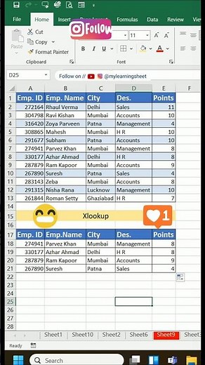 XLOOKUP in Excel | Lookup Function | Learn how to use the powerful XLOOKUP function in Excel #xlsx