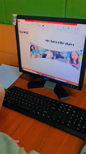 Computer Science Class Fifth Graders using animations tools in Microsoft PowerPoint. | Shadai School