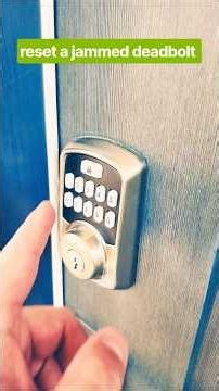 how to reset a jammed dead bolt on a Kwikset Aura keypad lock ‪@kwikset‬ #lock #jammed #howto #yt