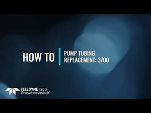 3700 Sampler - How to replace the pump tubing