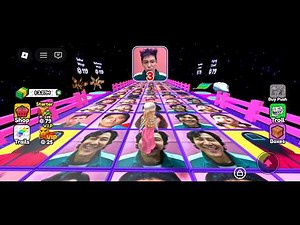 ONE WRONG STEP = GAME OVER 😱 | Squid Game Glass Bridge Challenge Part 23 Roblox Game