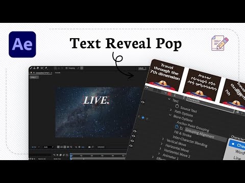 How to do text reveal animation in After Effects