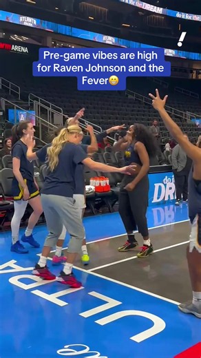 Rookie Raven Johnson getting shots up before the Fever take on the Dream 🎯 #ravenjohnson #fever #indiana #atlantadream #rookieseason