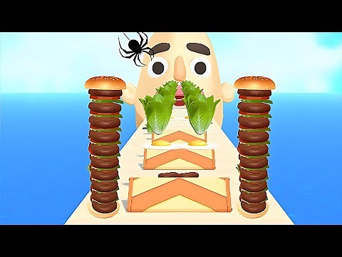 Sandwich Runner - SpeedRun All Levels Gameplay Walkthrough Android,ios New Update Ep174