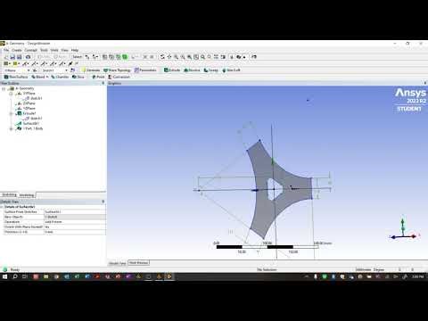 ANSYS DesignModeler Triangle Plate