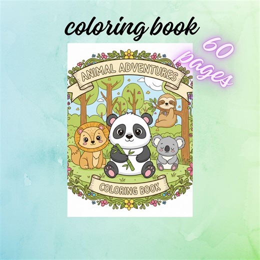 60 Animals Coloring Pages for Toddlers Coloring Book for Kids, Toddler Coloring, Coloring Animals, Kids Coloring Book, Preschool Activity - Etsy