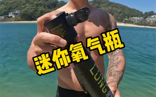 超级迷你的潜水氧气瓶，还可以重新打气重复使用