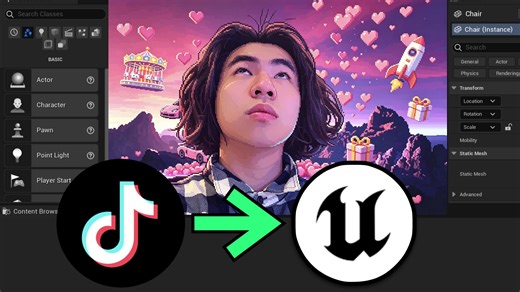 抖音直播互动接入UE虚幻引擎！评论/点赞/礼物实时驱动虚幻引擎蓝图