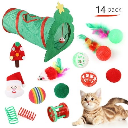 HALJEN Kong Dog Toys Outdoor Toys Christmas Trees Hidden Tunnels Foldable Cats Sleeping Tunnels Pipes Christmas Sets Playing with Puppies Cats and Tunnels - Walmart.ca