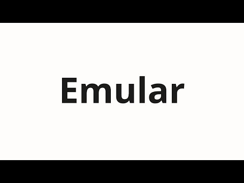 How to pronounce Emular