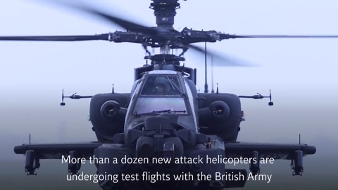 New fleet of Apache helicopters unveiled by the MoD