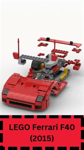 LEGO Ferrari F40 Satisfying Speed Build #lego #ferrari