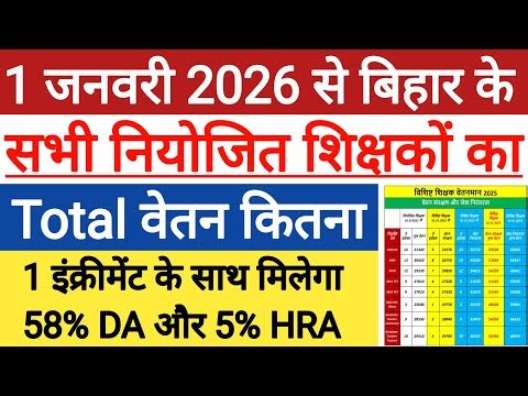 इन्करीमेंट के बाद नियोजित शिक्षकों का वेतन ?। Niyojit Teacher Salary News । niyojit teacher news
