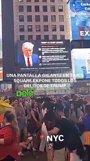 Este fin de semana ha aparecido una pantalla en Times Square con los 91 delitos por los que está investigado Donald Trump. La tensión en EEUU crece con la relación del presidente norteamericano en la trama de abusos de Jeffrey Epstein, por lo que muchxs ciudadanxs están pidiendo que se investigue de nuevo el caso y se liberen los archivos con las evidencias que lo relacionan. ¿Qué te parece? | Código Nuevo CN
