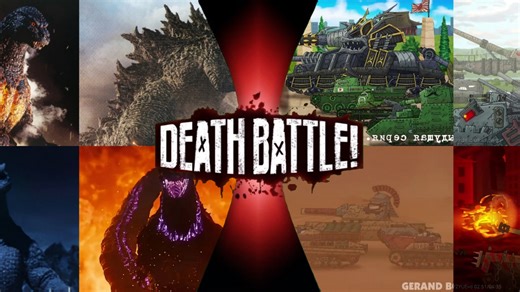 【生死决斗】哥斯拉四巨头 平成红莲哥斯拉，21传奇哥斯拉，终焉哥斯拉，新哥斯拉 VS Gerand坦克动画 轴心国和地狱